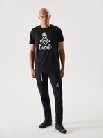 Men's printed T-shirt DKR 0122 S1834 - black