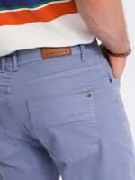 Men's casual shorts W303 - light blue