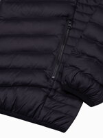 Men's mid-season quilted jacket C528 - black