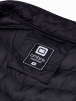 Men's mid-season quilted jacket C528 - black