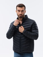 Men's mid-season quilted jacket C528 - black