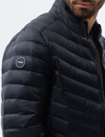 Men's mid-season quilted jacket C528 - black