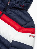 Men's mid-season quilted jacket - navy C551