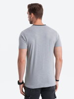 Men's plain t-shirt S1385 - grey