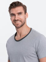 Men's plain t-shirt S1385 - grey