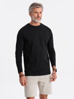 Men's plain longsleeve L138 - black