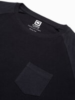 Men's plain longsleeve L137 - black