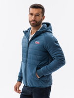Men's mid-season jacket - V2 dark blue C601