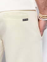 Men's short shorts with pockets - cream V18 OM-SRBS-0109