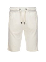 Men's short shorts with pockets - cream V18 OM-SRBS-0109