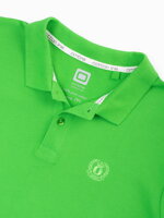 Men's plain polo shirt S1374 - green