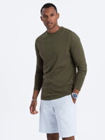 Men's plain longsleeve L138 - olive