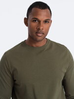 Men's plain longsleeve L138 - olive