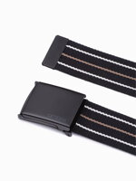 Men's sackcloth belt - black A648