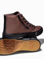 Men's ankle shoes T352 - dark brown