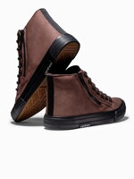 Men's ankle shoes T352 - dark brown