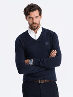 Men's sweater E120 - navy