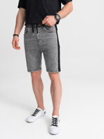 Men's denim shorts - grey W363