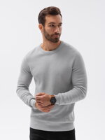Men's sweater E185 - light grey