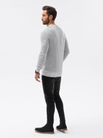 Men's sweater E185 - light grey