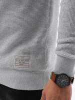 Men's sweater E185 - light grey