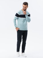 Men's sweater E190 - light blue