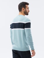 Men's sweater E190 - light blue