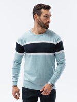 Men's sweater E190 - light blue