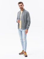 Men's mid-season bomber jacket C439 - grey