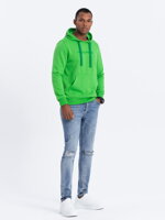 Men's printed hoodie B1351 - green
