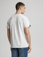 Men's printed T-shirt ASSAJ VII S1816 - white melange