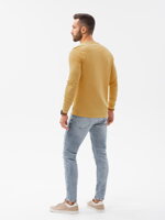 Men's plain longsleeve L131 - mustard