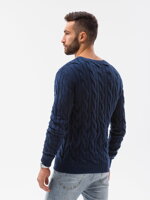 Men's sweater E195 - dark blue