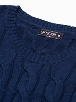 Men's sweater E195 - dark blue