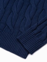Men's sweater E195 - dark blue