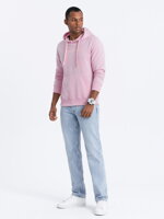Men's printed hoodie B1351 - pink