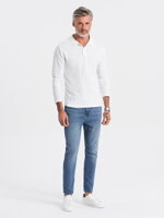 Men's denim pants CARROT FIT - blue V1 OM-PADP-0117