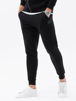 Men's sweatshirt set unbuttoned sweatshirt + pants - black V2 Z62