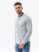 Men's shirt with long sleeves K542 - grey