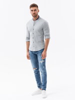 Men's shirt with long sleeves K542 - grey
