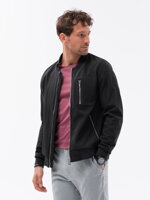 Men's mid-season bomber jacket C513 - black