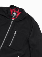 Men's mid-season bomber jacket C513 - black