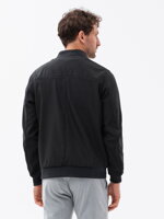 Men's mid-season bomber jacket C513 - black