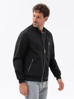 Men's mid-season bomber jacket C513 - black