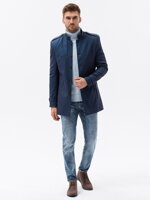 Men's mid-season coat C269 - navy