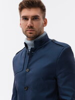 Men's mid-season coat C269 - navy