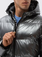 Men's winter jacket C463 - grey
