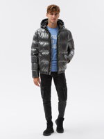 Men's winter jacket C463 - grey