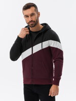 Men's hooded sweatshirt - black V2 B1419