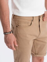 Men's casual shorts W303 - dark beige